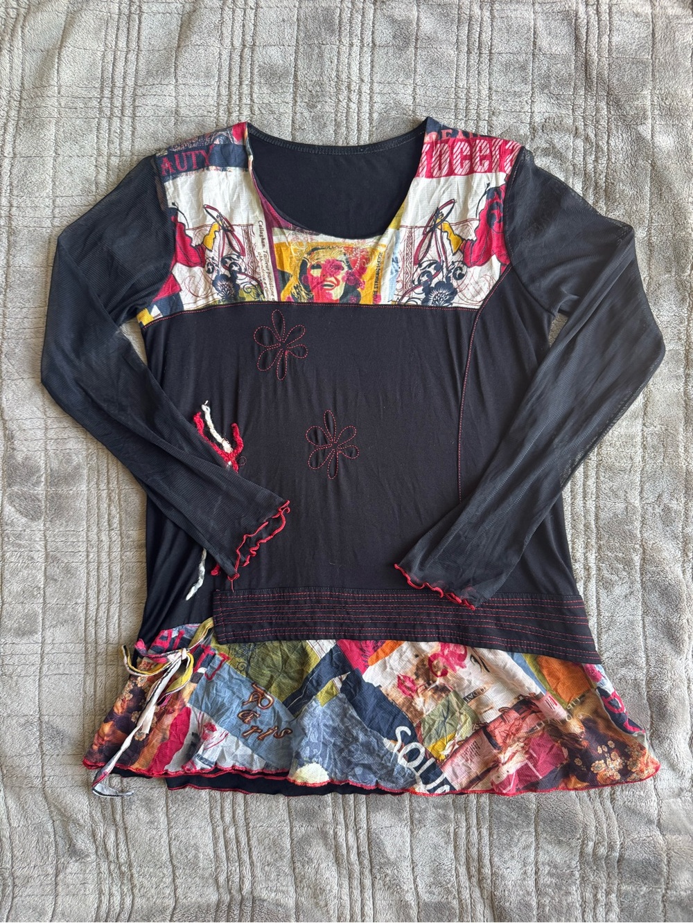 Euro Black and Red Long Sleeve